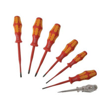 Wera 006480 Kraftform Plus VDE Slimline Screwdriver Set 7 Piece