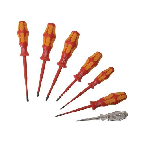 Wera Wera 006480 Kraftform Plus VDE Slimline Screwdriver Set 7 Piece