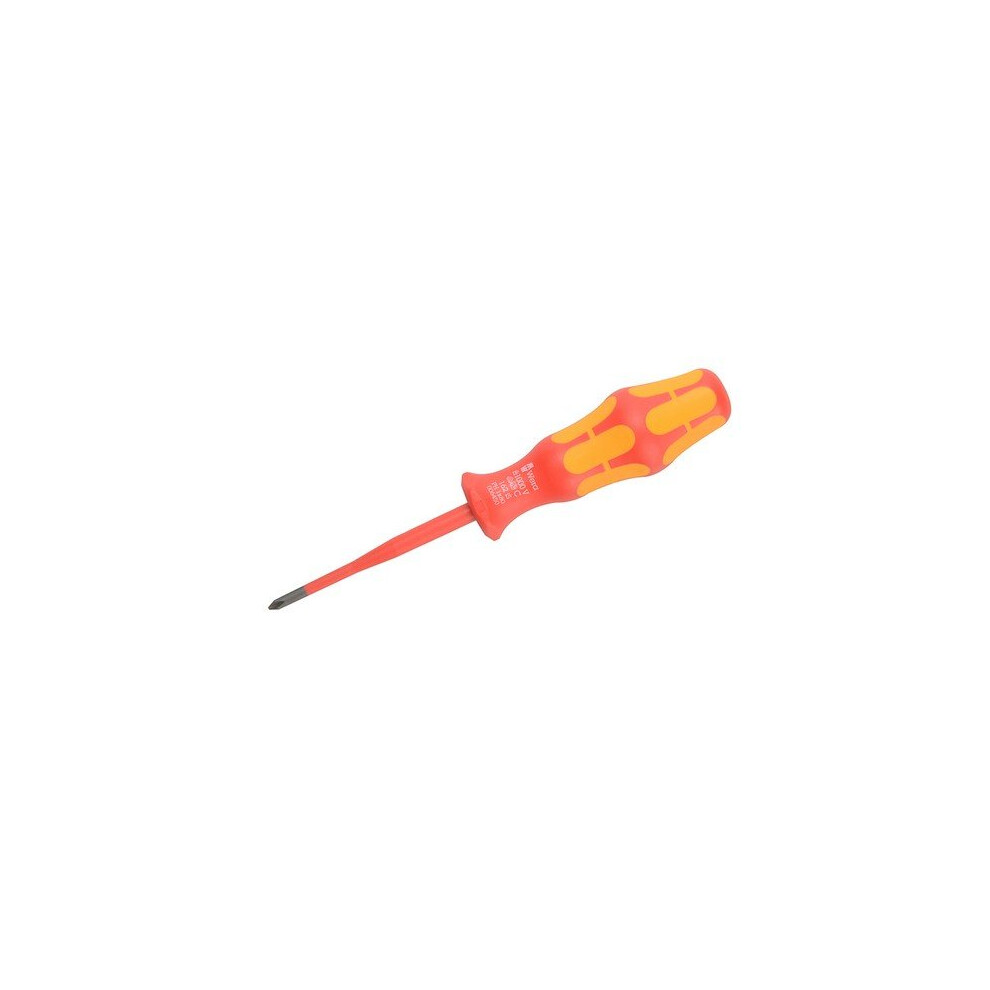 Wera 006450 Kraftform Plus 162Is Vde Slimline Screwdriver Phillips Ph1 X 80Mm 4013288160140