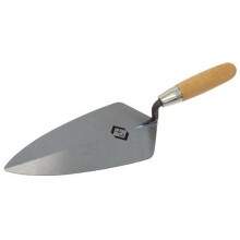CK T527011 Brick Trowel Broad Heel Carbon Steel Wood Grip 275mm