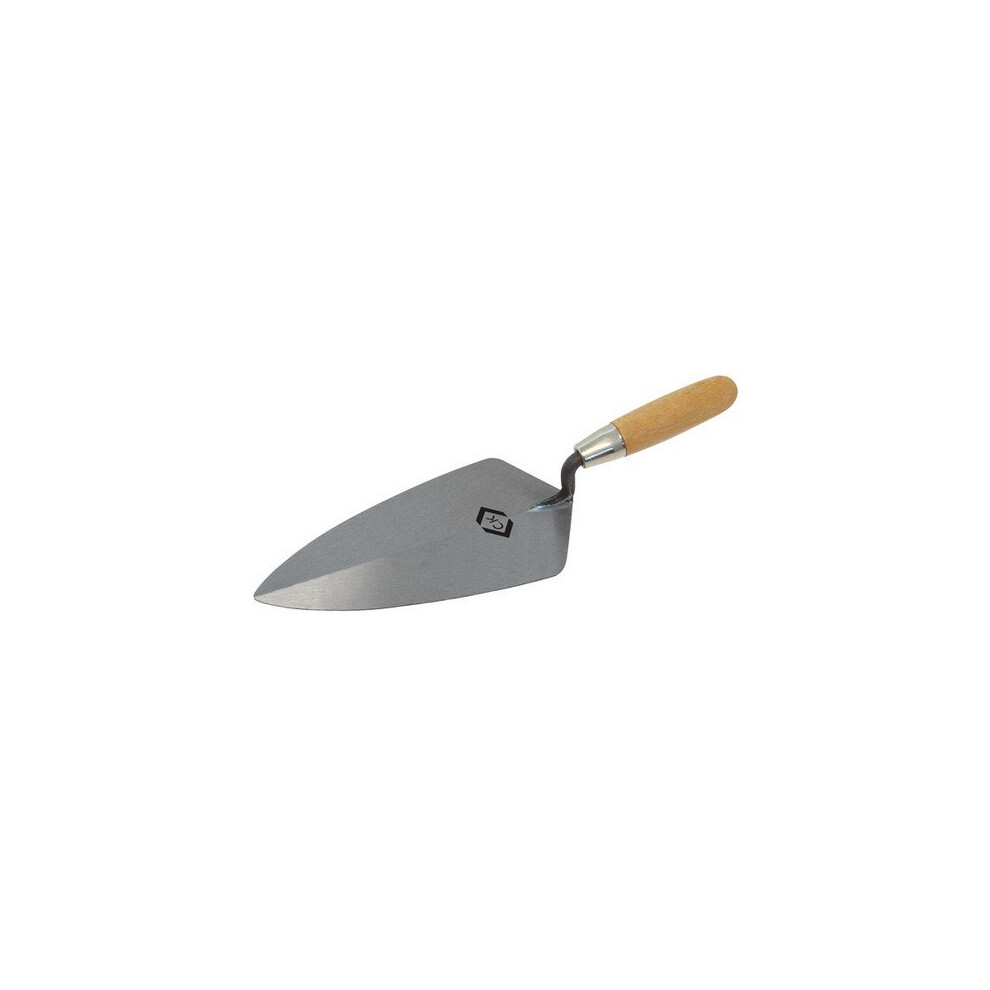CK T527011 Brick Trowel Broad Heel Carbon Steel Wood Grip 275mm