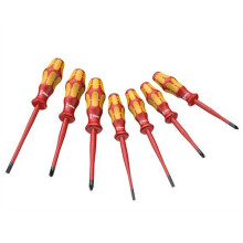 Juego de destornilladores - WERA - Kraftform Plus VDE ExtraSlim - Protección eléctrica - 7 piezas - Incluye soporte