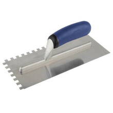 Vitrex 102971 Professional Notched Adhesive Trowel Square 8mm Stainless Steel 11in x 4.1/2in