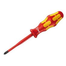 Wera 006460 Kraftform Plus 165iS VDE Slimline Screwdriver Pozidriv PZ1 x 80mm