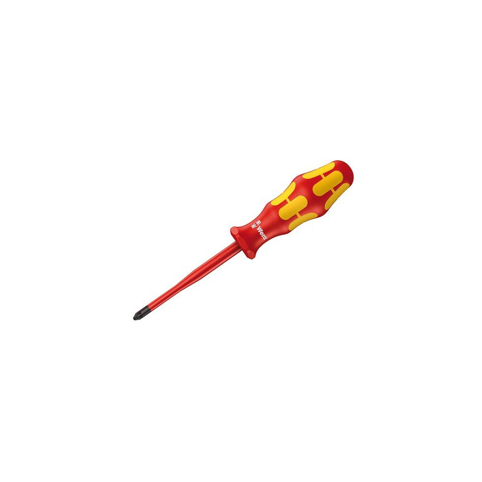 Wera 006460 Kraftform Plus 165iS VDE Slimline Screwdriver Pozidriv PZ1 x 80mm