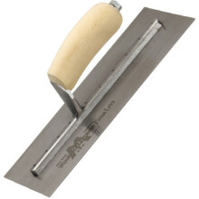 Marshalltown MXS1 Finishing Trowel Carbon Steel 11" x 4.1/2" Shaped Wooden Handle