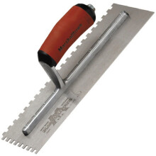 Marshalltown M702SD Notched Trowel 11" x 4.1/2" Notch Size 6mm x 6mm Durasoft Handle