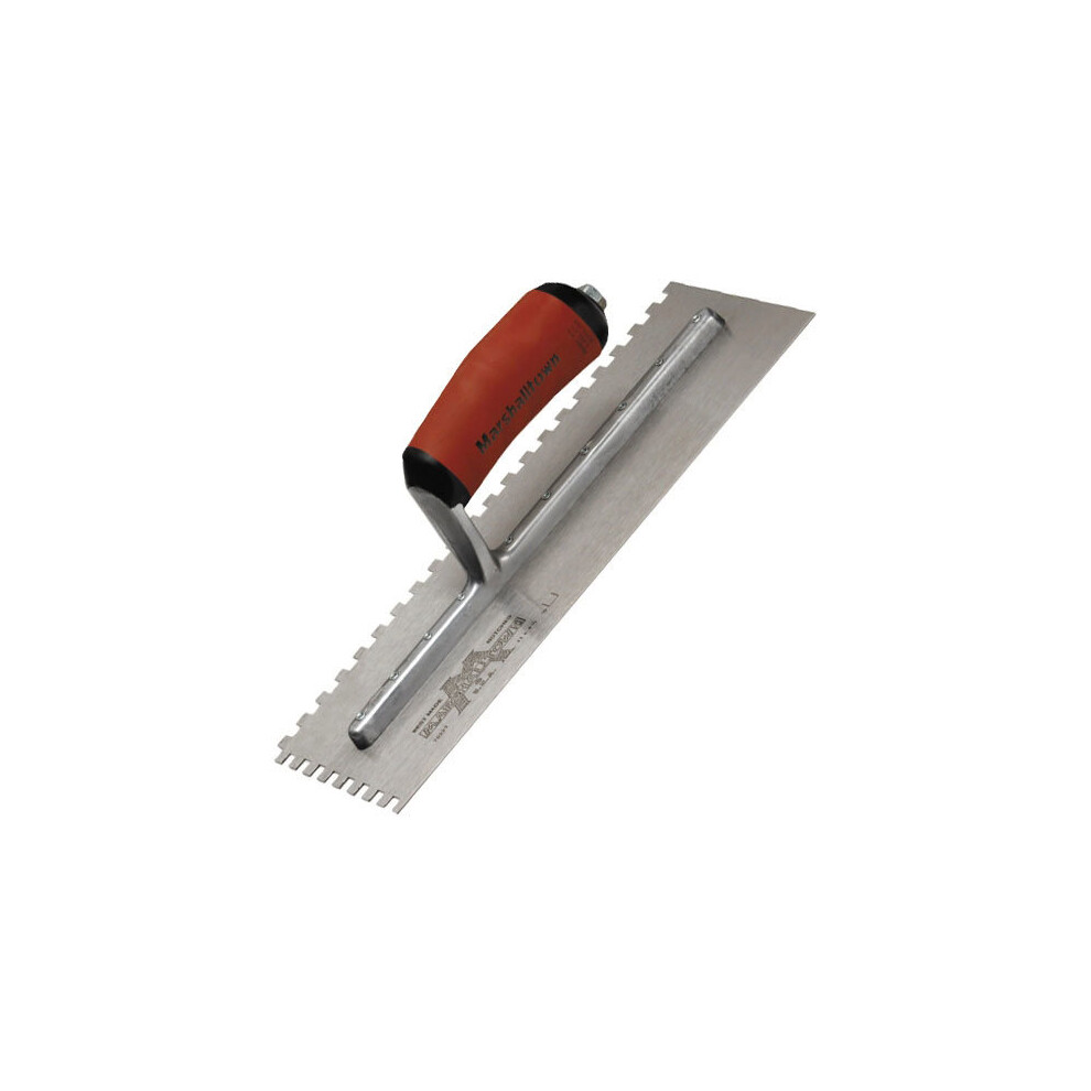 Marshalltown M702SD Notched Trowel 11" x 4.1/2" Notch Size 6mm x 6mm Durasoft Handle