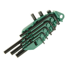 Faithfull FAIHKS8AF Hexagon Key Short Arm Set of 8 Imperial (1/16 - 1/4in)