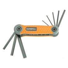 Faithfull FAIHKSF8M Hexagon Key Folding Set of 8 Metric (1.5-8mm)
