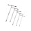 Facom Facom 84TC.JE5 T Handle Hexagon Key Set 5 Piece 1