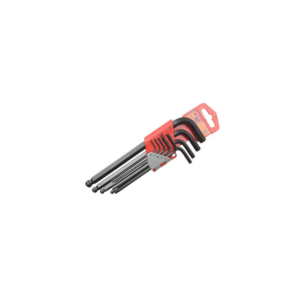 Teng 1479MM Ball Point Hexagon Key Set of 9 Metric (1.5-10mm)