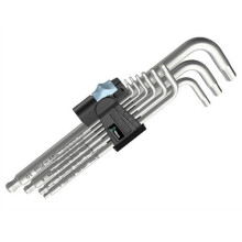Wera 5073544001 3950 PKL/9 Stainless Hex-Plus Key Set of 9
