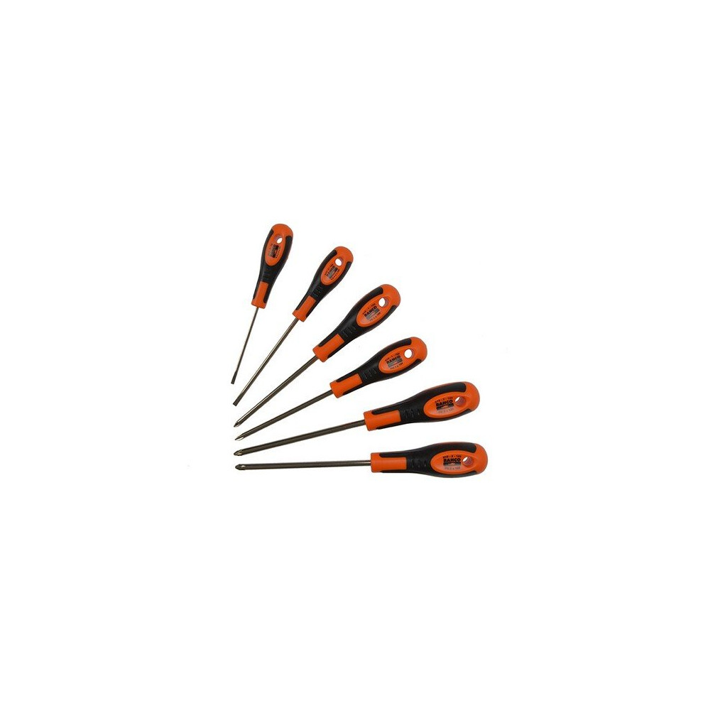 Bahco 605-6 600 Series Screwdriver Set 6 Piece SL/PH/PZ