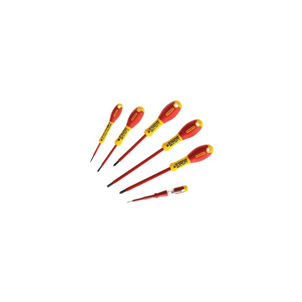 Stanley 0-65-441 FatMax Screwdriver Set Insulated Phillips & Parallel Set of 6