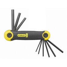 Stanley 2-69-265 Hex Key Allen Key Set Folding 9 Piece 5/64 - 1/4"