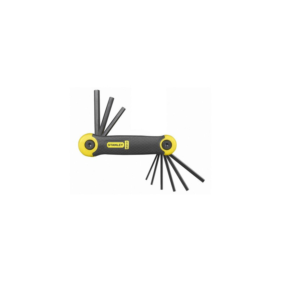 Stanley 2-69-265 Hex Key Allen Key Set Folding 9 Piece 5/64 - 1/4