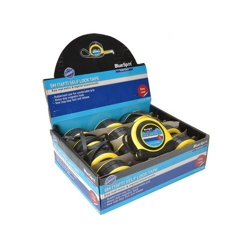 BlueSpot BlueSpot 5m (16ft) Soft Grip Self-Lock Tape Measure