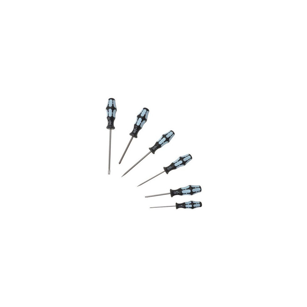 Wera 032060 Kraftform Plus Stainless Steel Screwdrivers Set of 6 PH/SL