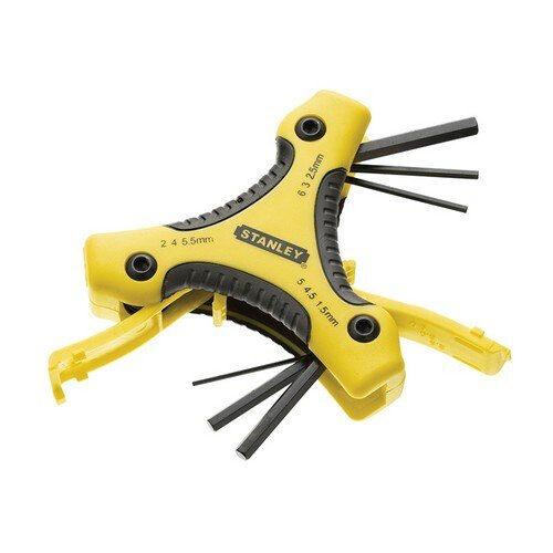 STANLEY Stanley 0-95-935 Hex Allen Key Set 9 Piece Triangle 1.5 - 6mm