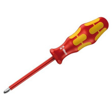 Wera 006166 Kraftform 165i VDE Insulated Screwdriver Pozidriv PZ3 x 150mm