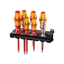 Juego de destornilladores Wera 160 i/7 Rack VDE 7 piezas de ranura, cruz, Phillips