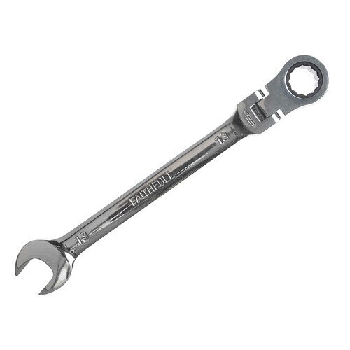Faithfull Faithfull FAISPARAT13 Ratchet Combination Spanner Flex Head CV 13mm