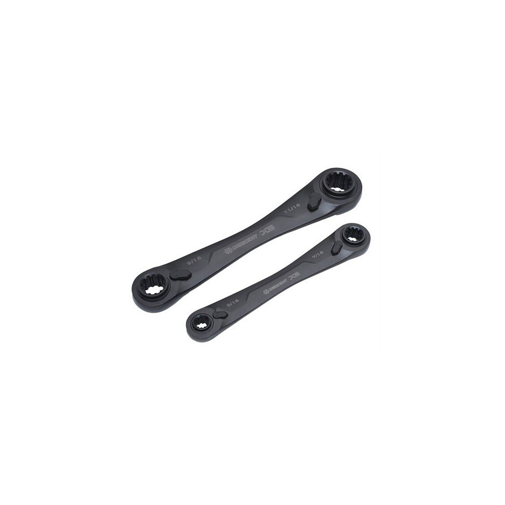 Crescent CRECX6DBM2 X6 Ratcheting Metric Wrench Set 2 Piece