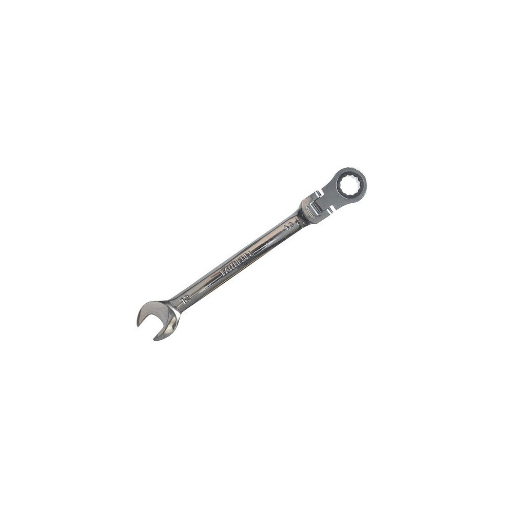 Faithfull FAISPARAT12 Ratchet Combination Spanner Flex Head CV 12mm