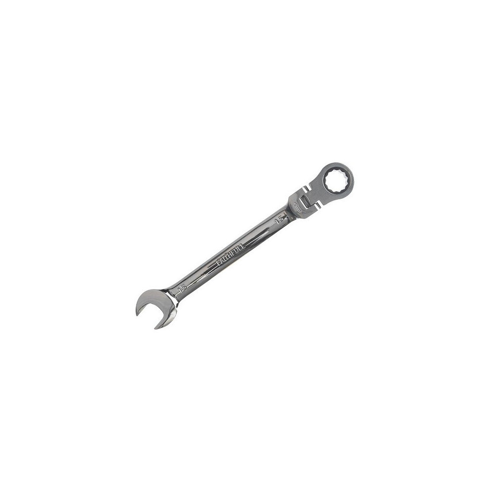 Faithfull FAISPARAT15 Ratchet Combination Spanner Flex Head CV 15mm