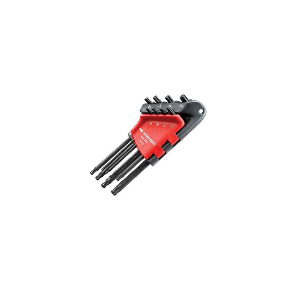 Facom 89S.JP8A Long Metric Head Torx Hex Key Set of 8 T10-T45