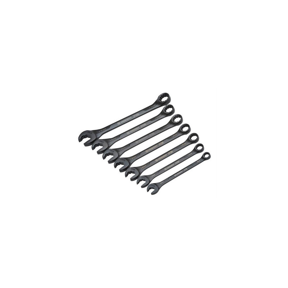 Crescent CRECX6RWM7 X6 Metric Open End Ratcheting Wrench Set 7 Piece