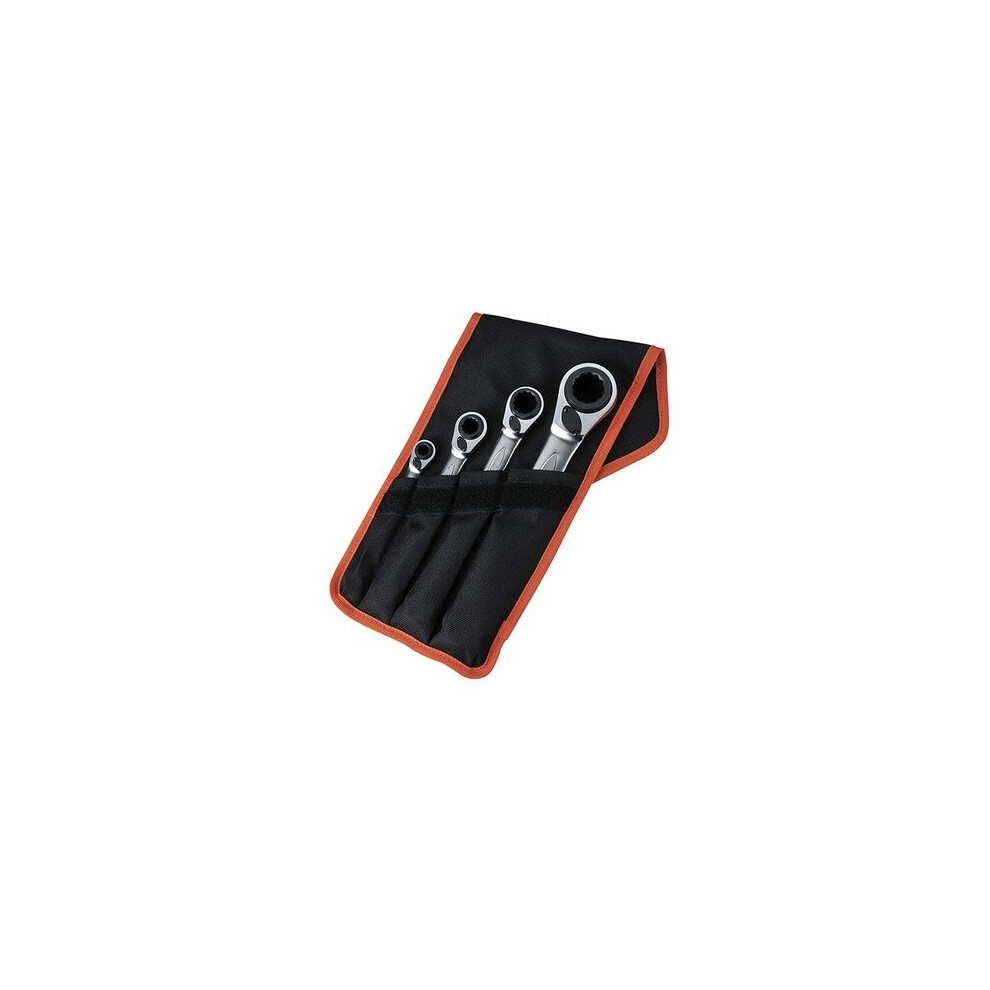 Bahco S4RM/4T Reversible Ratchet Spanners Set 4 Piece 8-27mm