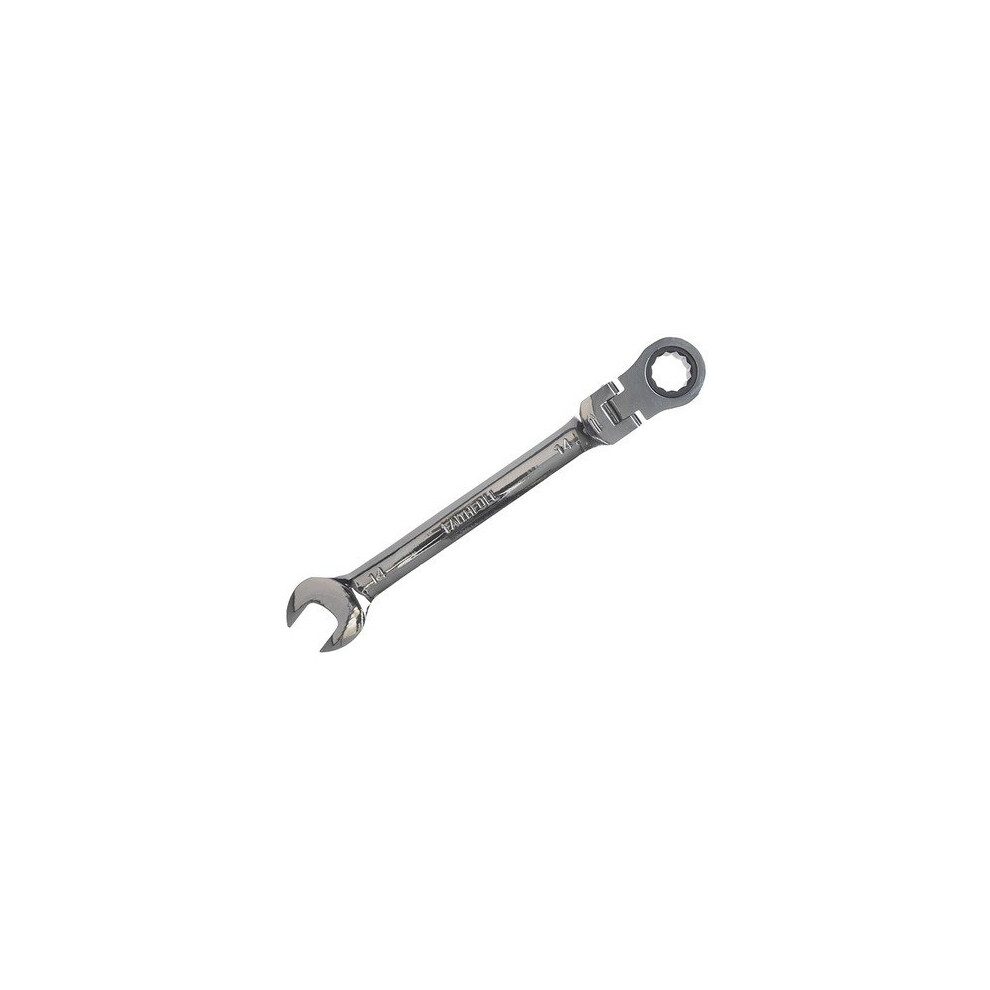 Faithfull FAISPARAT14 Ratchet Combination Spanner Flex Head CV 14mm