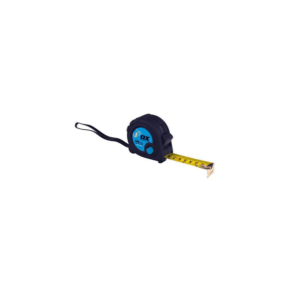 OX Trade Tape Measure 5m/16ft Metric Imperial Heavy Duty Rubber Grip Tool - Image 8
