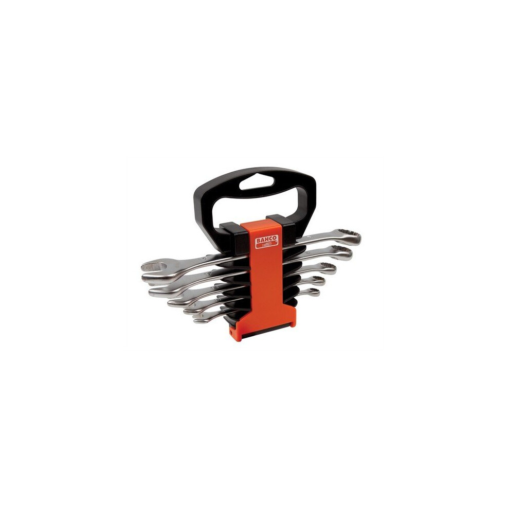 Bahco 111M/SH5 Chrome Polished Combination Spanner Set of 5 Metric 8-19mm