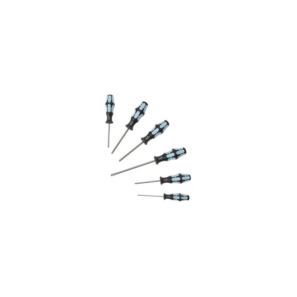 Wera 032063 Kraftform Plus Stainless Steel Screwdriver Set of 6 SL/PH/PZ