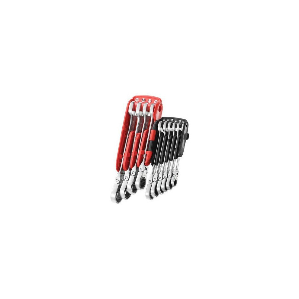 Facom 467Bf.jp10pb 467Bf.jp10pb Ratchet Combination Flexi Wrench Set Of 10 Metric 8-19Mm