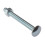 Forgefix Forge 10CB890 Carriage Bolt & Nut ZP M8 x 90mm Bag of 10 1