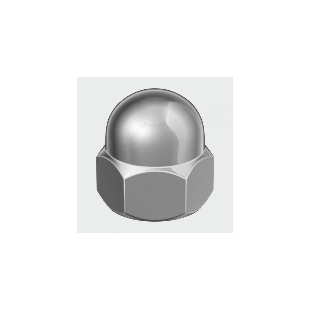 Timco Nd12ssx Hex Dome Nut Din 1587 Ss M12 Bag Of 5