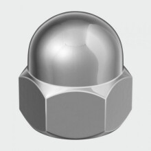 TIMco ND6SSX Hex Dome Nut DIN 1587 SS M6 Bag of 10