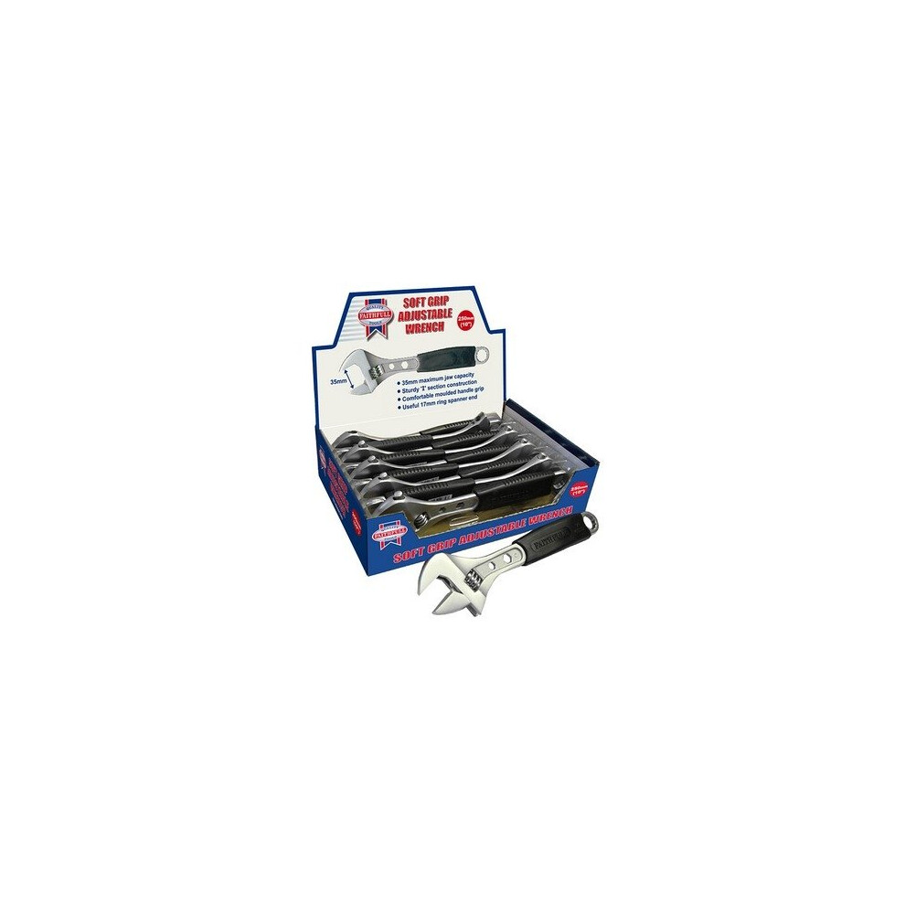 Faithfull FAIAS250CDIS Contract Adjustable Spanner 250mm Display (10)