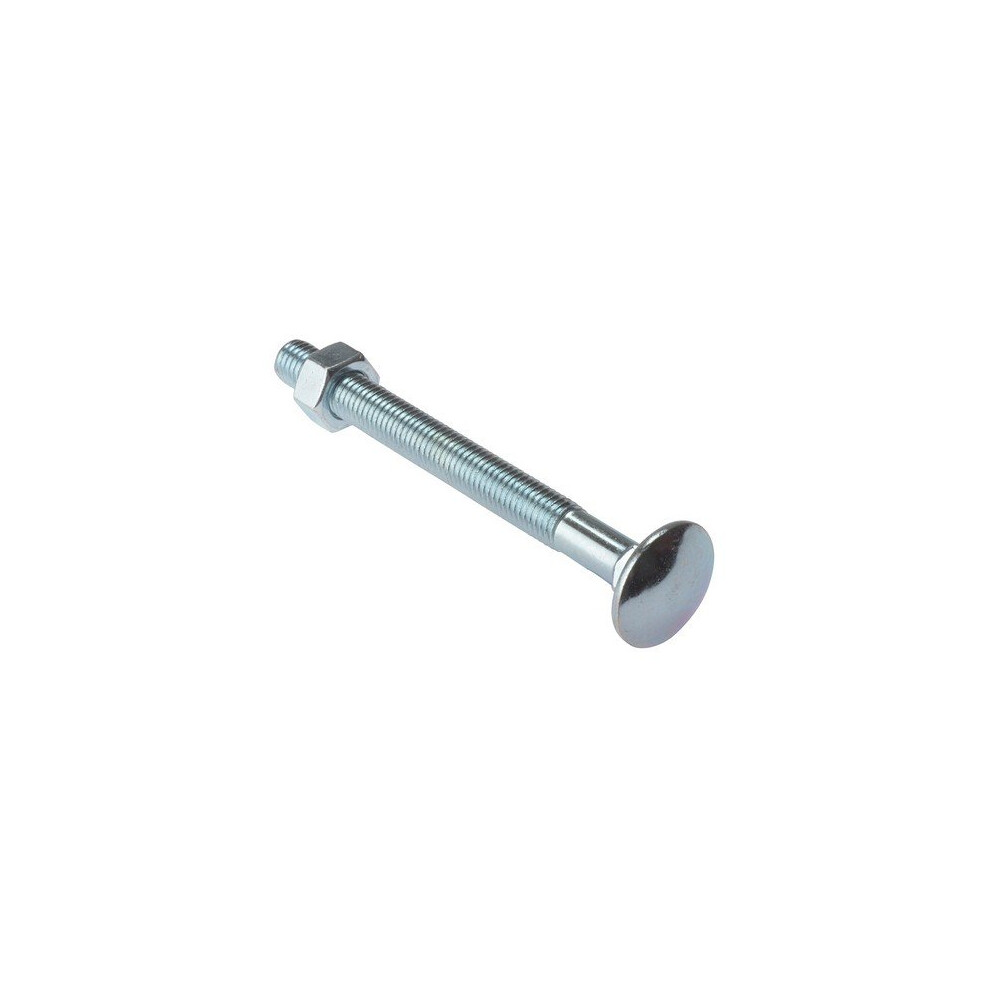 Forge 5CB1275 Carriage Bolt & Nut ZP M12 x 75mm Bag of 5