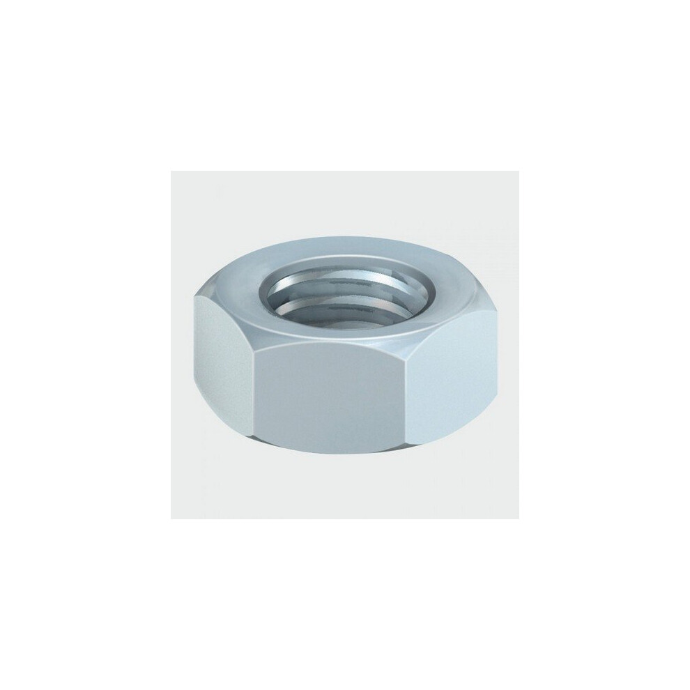 TIMco 6HNUTZP Hex Nut DIN 934 BZP M6 Bag of 40