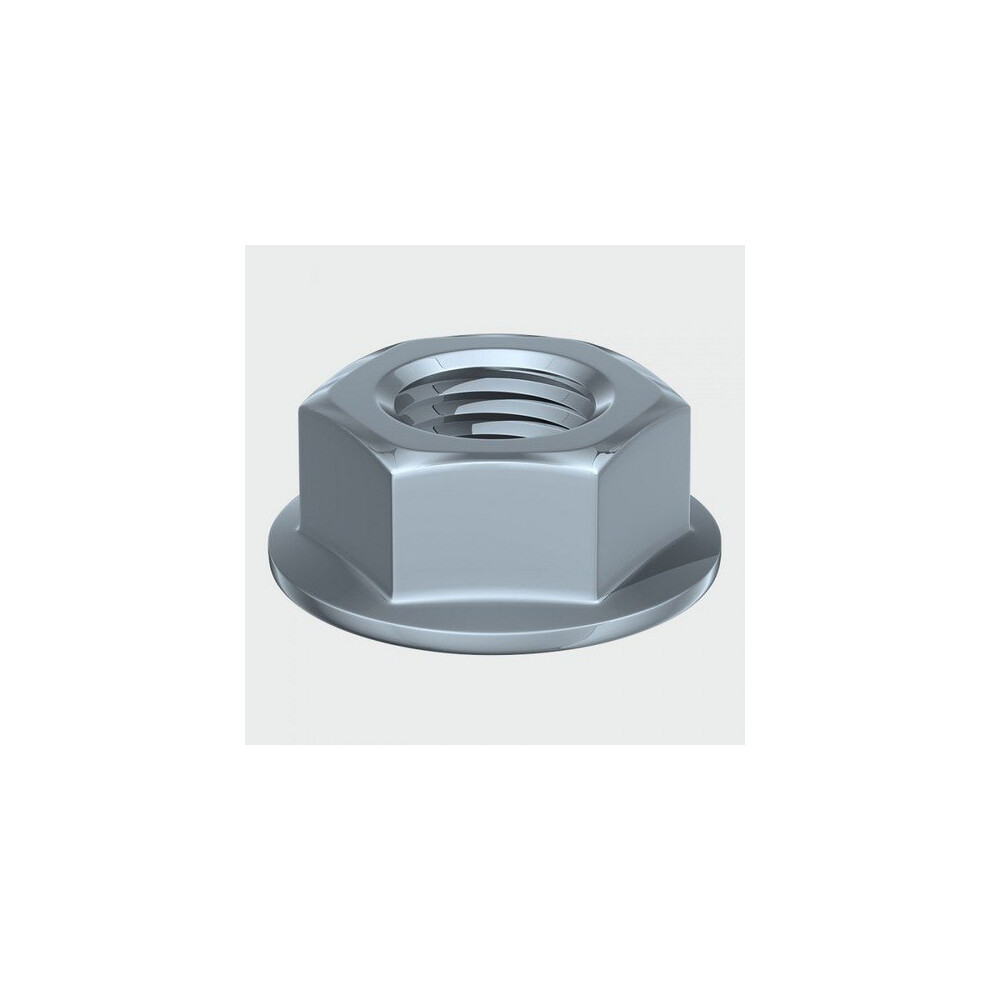 Timco Nf20z Hex Flange Nut Din 6923 Bzp M20 Box Of 50 5055331892836