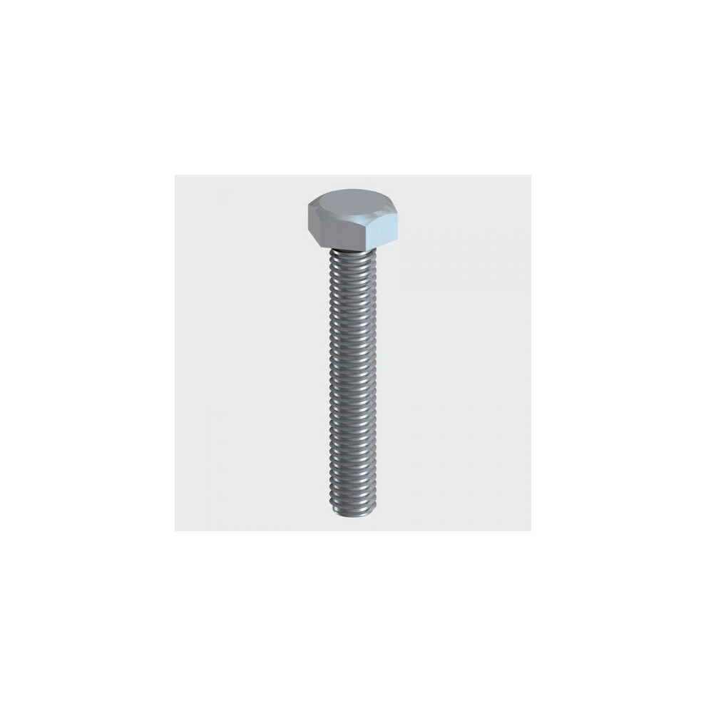 TIMco S625SSX Hex Set Screw A2 70 DIN933 SS 6.0 x 25mm Bag of 10