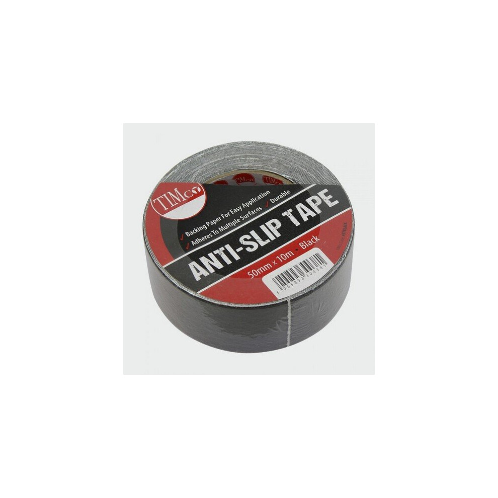 TIMco ASTBLACK Anti Slip Tape Black 10m x 50mm