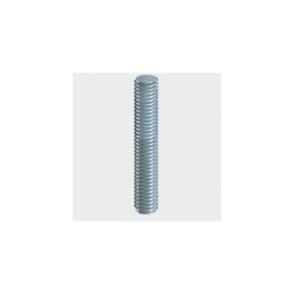 TIMco 08300TBZ Threaded Bar DIN 976A BZP M8 x 300mm Pack of 10