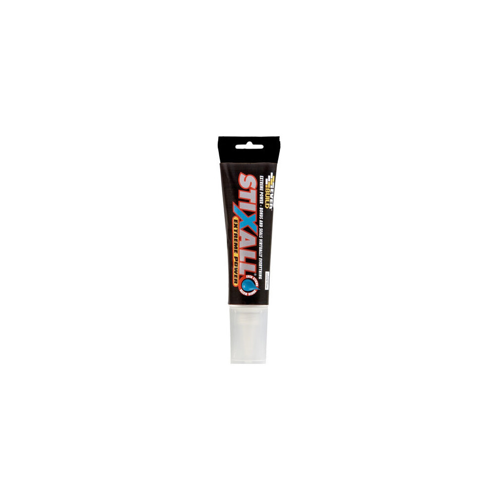 Everbuild Easi Squeeze Stixall Extreme Power Buliding Adhesive And Sealant Crystal Clear Easi Squeeze Tube 80ml