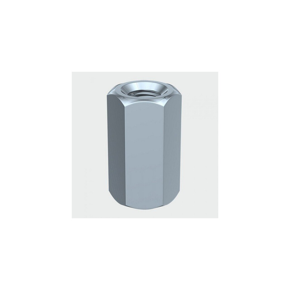 TIMco NC12Z Connector Nut DIN 6334 BZP M12 Box of 100